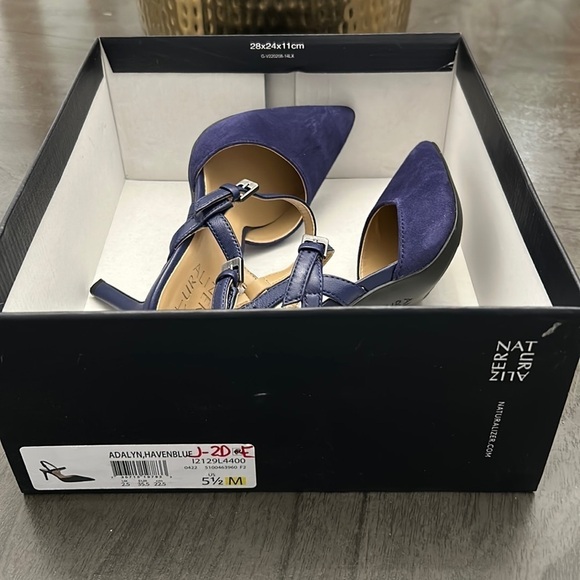 Naturalizer Adalyn Women's Heels Haven Blue Suede - Picture 2 of 12